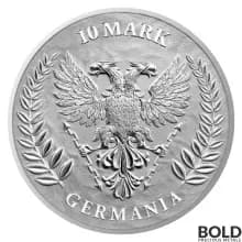 2022 Lady Germania 10 Mark 2 oz Silver BU Round