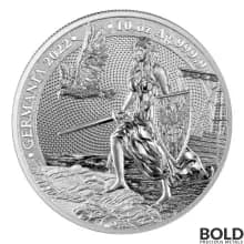 2022 Lady Germania 50 Mark 10 oz Silver BU Round