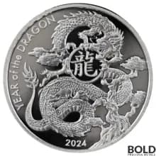 2024 Silver 1 oz Asahi Lunar Dragon Round