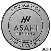 2024 1 oz Asahi Lunar Dragon Silver Round (Roll of 20)