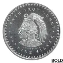Silver 1/10 oz Aztec Calendar Round