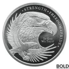 Silver 1/4 oz Eagle Round (Golden State Mint)
