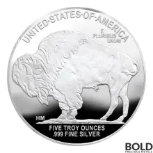 Silver 5 oz Buffalo Round (Highland Mint)