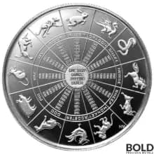 Highland Mint Rabbit Silver 1 oz Round