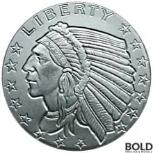 Silver - 1 oz Incuse Indian Round