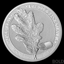 2019 Germania Silver Oak Leaf BU Round - 1 oz