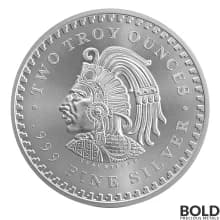 Silver 2 oz Aztec Calendar Round