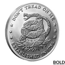 Silver - 1 oz Don't Tread On Me Round
