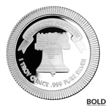 Silver - 1 oz Liberty Bell Stacker Round