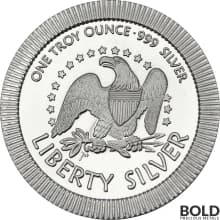 Silver - 1 oz Liberty Bell Stacker Round
