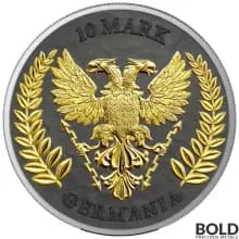 2023 Silver 2 oz Lady Germania Ennobled BU Round ANA