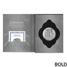 2021 Lady Germania 10 Mark 2 oz Silver BU Round