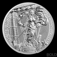 2021 Lady Germania 10 Mark 2 oz Silver BU Round