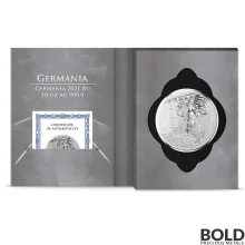 2021 Lady Germania 50 Mark 10 oz Silver BU Round