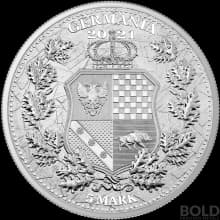 2021 Silver Allegories Germania & Austria 1 oz BU Round