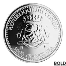 2016 Republic of Congo Gorilla 1 oz Silver Proof (Colored)
