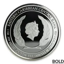 2018 EC8 Grenada: Spice Isle of the Caribbean 1 oz Silver Proof (Colored)