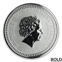 2018 Gibraltar Royal Arms of England Silver 1 oz Proof (Red Colored)