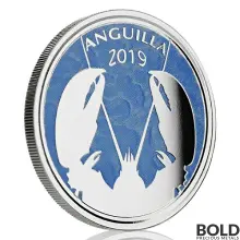 2019 EC8 Anguilla: Lobster 1 oz Silver Proof (Colored)