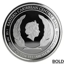 2019 EC8 Anguilla: Lobster 1 oz Silver Proof (Colored)