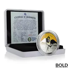 2019 EC8 St. Lucia Flamingo 1 oz Silver Proof (Colored)