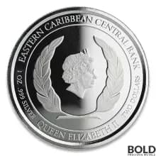 2019 EC8 St. Lucia Flamingo 1 oz Silver Proof (Colored)