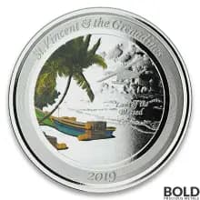 2019 EC8 St Vincent Grenadines Seaplane 1 oz Silver Proof (Colored)