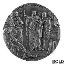 2020 Silver 2 oz Scottsdale Biblical Series - Christ in the Synagogue