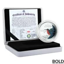 2021 Silver 1 oz Antigua & Barbuda: Frigate Bird Coin Proof (Colored)
