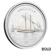 2021 EC8 Anguilla: Sailboat 1 oz Silver Proof (Colored)