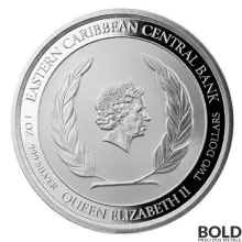 2021 EC8 Anguilla: Sailboat 1 oz Silver Proof (Colored)