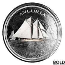 2021 EC8 Anguilla: Sailboat 1 oz Silver Proof (Colored)