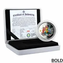2021 EC8 Grenada: Coat of Arms 1 oz Silver Proof (Colored)