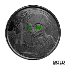 2021 Ghana Alien 1/2 oz 4-coin BU Set