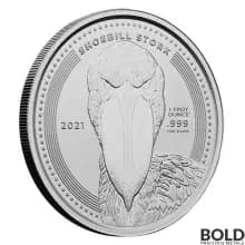2021 Republic of Congo Shoebill Stork Silver 1 oz