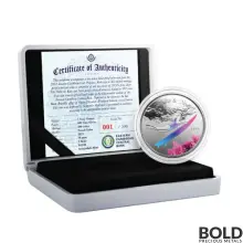 2022 Silver 1 oz St Kitts & Nevis Underwater Surfer Coin Proof (Colored)