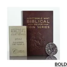 2022 Silver 2 oz Fiji Cleansing the Temple Biblical Series Coin
