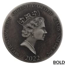 2022 Silver 2 oz Fiji Cleansing the Temple Biblical Series Coin