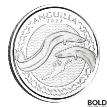 2022 1 oz Silver EC8 Anguilla Eel BU (No Capsule)