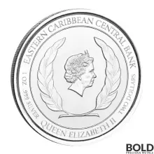 2022 EC8 Anguilla: Eel 1 oz Silver Proof (Colored)