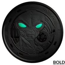 2022 Silver Ghana Alien 1 oz Proof Black Rhodium Colored