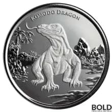 2022 Silver 1 oz Tokelau Komodo Dragon Prooflike