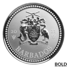 2023 Silver 1 oz Barbados Trident Coin