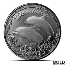 2023 1 oz EC8 Dominica Dolphin Silver Coin (BU)