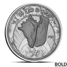 2023 1 oz EC8 St Kitts & Nevis Conch Shell Silver Coin (BU)