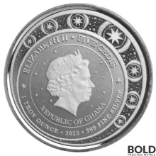 2023 Silver 1 oz Ghana Unicorn BU