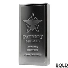 Silver 100 oz Scottsdale Patriot King Stacker Bar