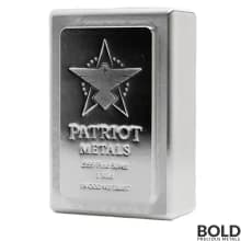 Silver 1 Kilo Scottsdale Patriot King Stacker Bar