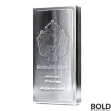 Silver 100 oz Scottsdale KING Stacker Bar