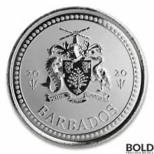 2020 1 oz Barbados Trident Silver Coin